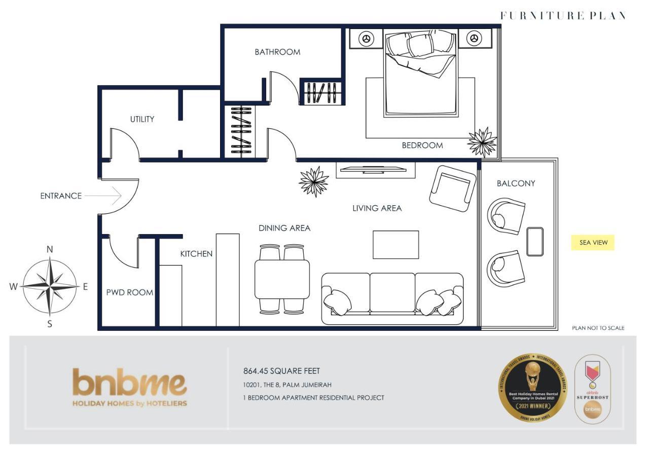 Bnbme - Th8 Palm Hotel Dubai Dış mekan fotoğraf